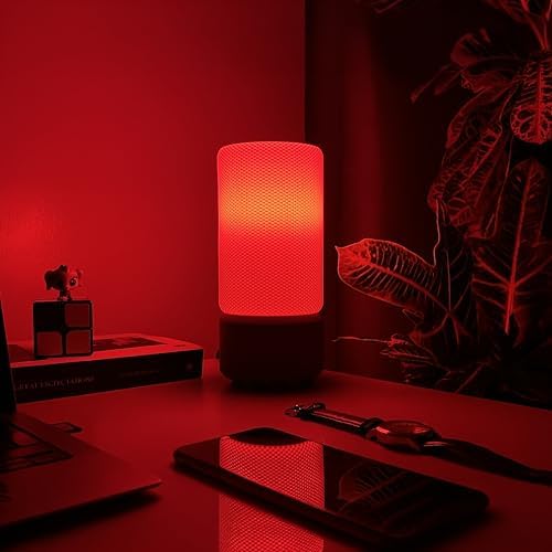 Alternative view of Zen Silindir RGB Masa Lambası – WiFi Akıllı Gece Lambası, Sesli Komut (Google), 16 Milyon Renk E27 LED, Tuya/Smart Life, Yatak Odası Salon Dekoratif Ambiyans Aydınlatma