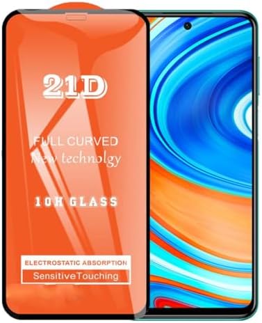 Xiaomi Redmi Note 9 Pro ile Uyumlu Ekran Koruyucu 21D Tam Kaplayan