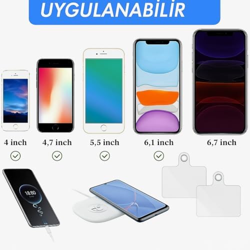 Alternative view of Telefon Boyun Askı Aparatı 5'li Paket, Universal – Şeffaf
