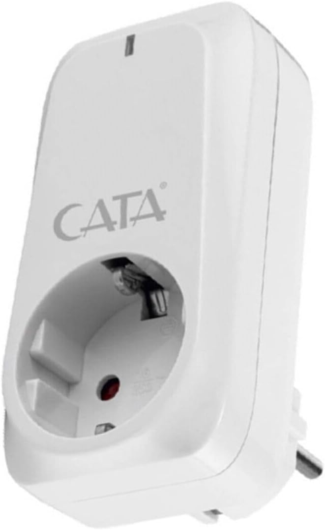 4000 W Akım Korumalı Çocuk Korumalı Topraklı Priz - 918 Joule - Beyaz - Ct-9186