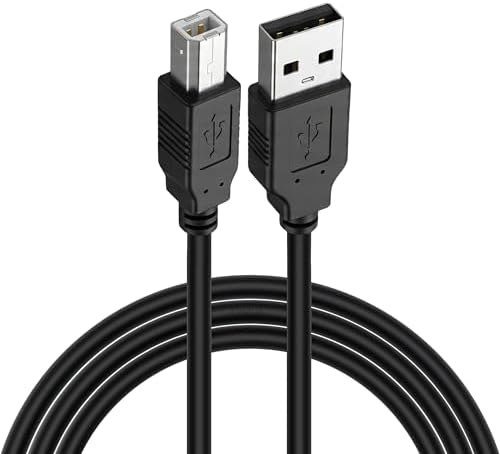 USB to USB-B Yazıcı Tarayıcı Printer Kablosu (3 METRE) - PC ve Laptop ile Yazıcı Ara Bağlantı Data Kablosu - USB 2.0 Hi-Speed - Stabil Performans - Kolay Kullanım - Görsel 2
