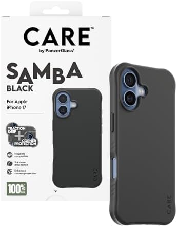 Alternative view of CARE by PanzerGlass iPhone 17 Samba Siyah MagSafe Uyumlu Kılıf