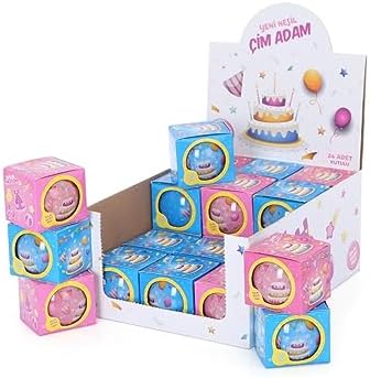 YUUP Doğum Günü Temalı Çim Adam 6'lı Set – Çocuklar İçin Eğitici ve Eğlenceli Bitki Yetiştirme Kiti - Görsel 3