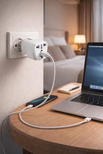 Universal Priz Adaptörü Seyahat Tipi Çoklu Girişli Fiş Dönüştürücü EU US UK AU Uyumlu 220V 110V Dönüştürücü Taşınabilir Kompakt Adaptör - Görsel 2