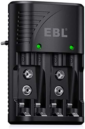 EBL NI-MH AA/AAA ve 9V Piller İçin Hızlı Şarj Cihazı - 4 Yönlü LED Ekranlı Şarj Cihazı 6802 - Görsel 3