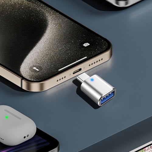 USB C - USB Adaptörü, USB Type C - USB 3.0 Adaptörü, Led Göstergeli, Dizüstü Bilgisayar, Monitör ve Diğer Type C Cihazlarla Uyumlu - Görsel 3