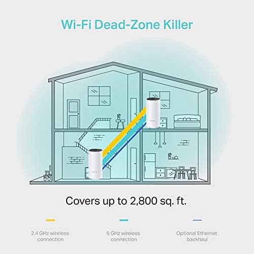 Deco M4 2-pack, AC1200 Mbps, Dual-Band, Gigabit Portları, 100 Cihaza Kadar Bağlanılabilirlik, 260 m²'ye Kadar Kapsama, Mobil Uygulama ile Kolay Kurulum, Wi-Fi 5 Mesh Sistemi - Görsel 3