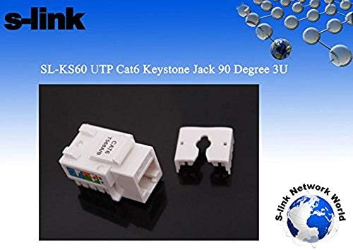Alternative view of SL-KS60 UTP CAT6 Kestone Jack3U 90 Der