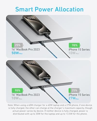 2-in-1 USB-C to USB-C 140 W Kablo A8895, Siyah - Görsel 3