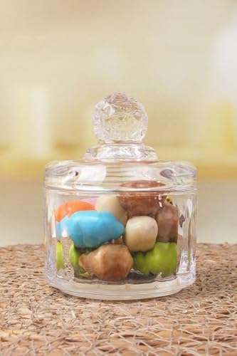 Lüx Mini Cam Şekerlik & Cam Lokumluk, Kesme Cam Lüx Şekerlik 7.5cm*9.2cm - 06644 - Görsel 2