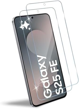 - Galaxy S25 FE ile Uyumlu Ekran Koruyucu Tamperli Kırılmaz Kısa Cam Ekran Koruyucu