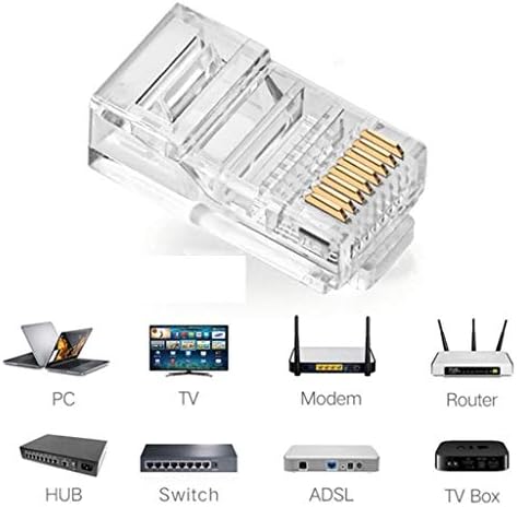 Alternative view of 4220 100 Adet RJ45 Jack Cat5 İnternet Kablo Kablosu Ucu Konnektör Connector