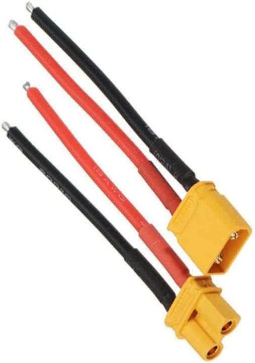 Xt90 Erkek Dişi Lipo Pil Şarj Kablosu 15 cm 2,5mm Siaf Silikon Kablolu