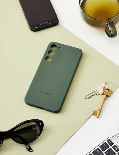 Silicone Akıllı Telefon Kılıfı EF-PS916 Galaxy S23+ için, Cep Telefonu Kılıfı, Silikon, Çizilmez, İnce Tasarım, Haki - Görsel 3