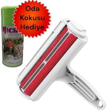 Micron Hazneli Kedi Köpek Tüy Temizleyici Kıl Toz Toplayıcı Kazak Halı Tiftik Temizleyici Gırgır 2 Yönlü Oda Kokusu Hediyeli - Görsel 3