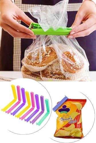8 Adet Poşet Klipsi,Poşet,Ambalaj,Paket Kilidi,Mandallı Torba Kilidi - Görsel 3