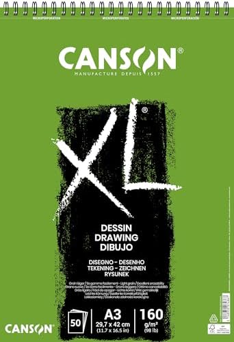 Xl Draw Eskiz ve Resim Defteri, Spiralli, 50 Sayfa, A3, 160G