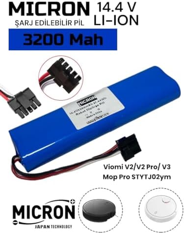 Alternative view of Micron Mi Mop Pro Stytj02ym / V2 Pro/ V3 Uyumlu 14.4v 3200 Mah Robot Süpürge Pili