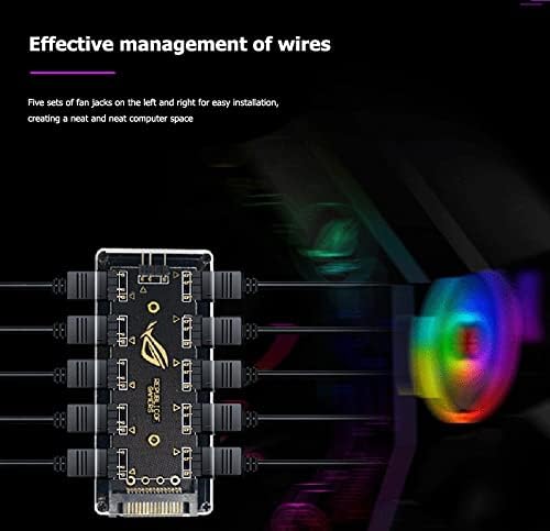 4847 ARGB RGB Led 3 Pin 11 Port 5V SATA Power Güç Fan Çoklayıcır Şerit Hub Kablo Splitter
