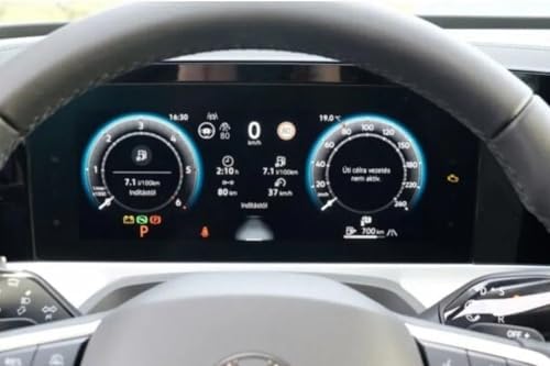 Volkswagen ile uyumlu Tiguan/Passat 2024-2025-2026 10.25 inç Dijital Gösterge Panel 9H Nano Ekran Koruyucu - Görsel 3
