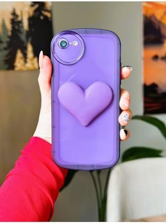 Iphone 7 Plus - 8 Plus ile Uyumlu Oyuncaklı Kalp Model Kılıf - Görsel 3