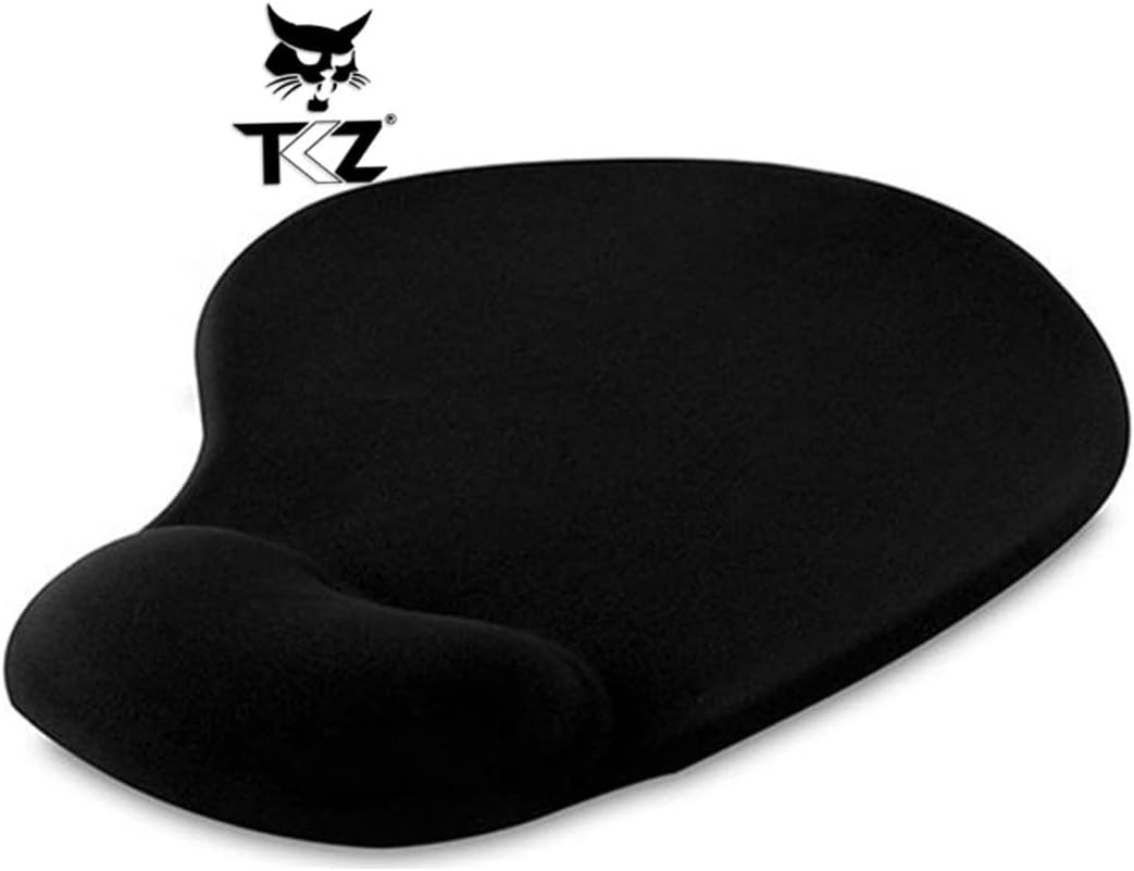 Alternative view of Oval Siyah Bilek Destekli Mouse Pad Ergonomik Kaymaz Taban Oyun ve Ofis için Fare Altlığı Suya Tere Dayanıklı Mouse Pad (3 ADET)