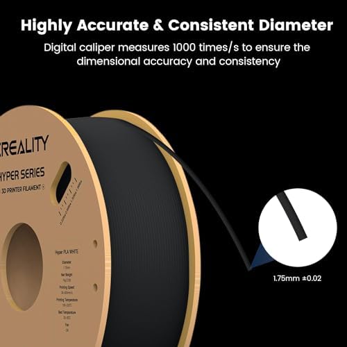 Creality Hyper PLA 1.75 mm 1 kg Siyah Filament - Görsel 3
