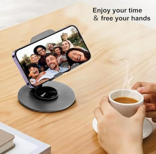 METAL ETRAFINDA 360 DERECE DÖNEBİLEN KATLANABİLEN Ayarlanabilir Yükseklik ve Açı Ayarlı TELEFON TUTUCU VE TELEFON STANDI RENK GRİ !!!! KAMPANYA SÜPER FİYAT !!!!! - Görsel 3