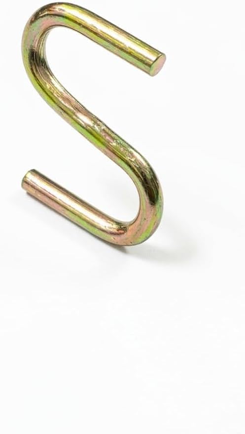 Beşel Gold S Kanca Seti - 100 Adet, Çok Amaçlı Metal Askı, Mutfak Gereçleri, Gardırop ve Banyo Düzenleyici, Şık Pirinç Görünümlü Dayanıklı Çelik Kanca (5 cm, BÜYÜK S)