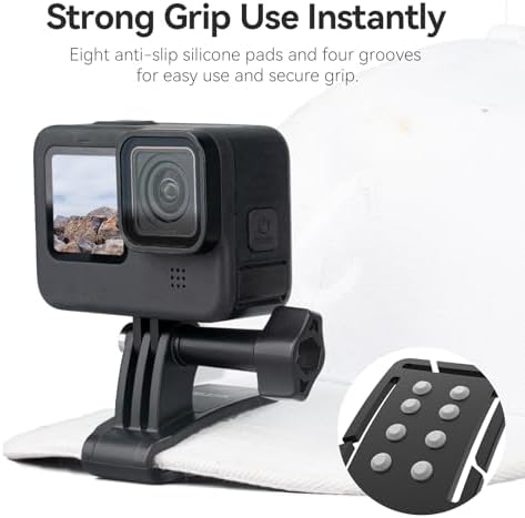 Alternative view of Adaptom TELESIN Baş Kayışı Dağı Kapak Klipsli, Hızlı Çıkarma Baş Kemeri Dağı GoPro Hero 12/11/10/9/8/7/6/5, Fusion, Max, DJI OSMO ve Çoğu Aksiyon Kamerasıyla Uyumlu