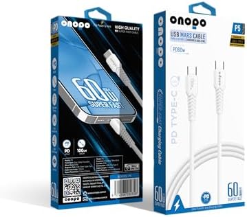 Alternative view of Onopo Android Uyumlu Type-C To Type-C PD 25W Hızlı Şarj ve Data Kablosu 100CM - P5 | 25W Hızlı Şarj | 480Mbps Veri Transferi | 2 Yıl İthalatçı Garantisi