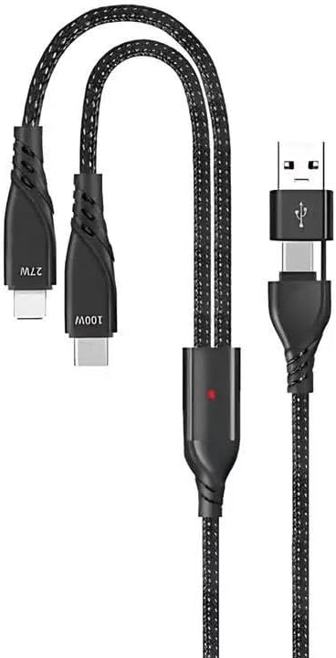 Alternative view of GA51 4in1 20V 5A PD 100W Type-C Hızlı Şarj Kablo, 9V 3A 27W iPhone ile Uyumlu Ligtning