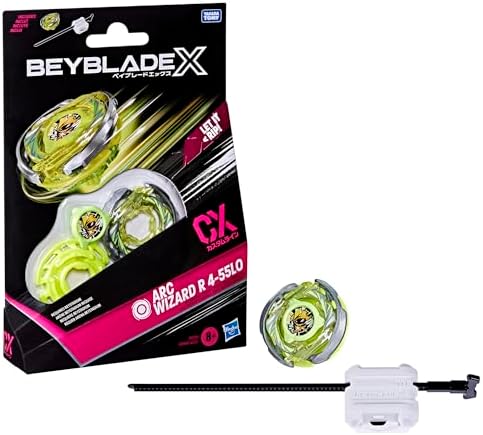 Beyblade X Arc Wizard R 4-55LO CX Başlangıç Paketi Seti, Dayanıklılık Tipi Üst ve Başlatıcı; Otantik Takara Tomy Battle Top Oyunları, Erkek ve Kız Çocukları için Oyuncaklar 8+ - Görsel 3