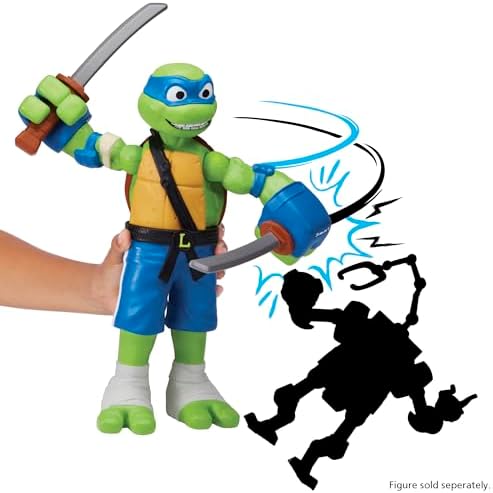 Teenage Mutant Ninja Turtles Giant Roll N Punch Leonardo. Güçlü Delme Eylemini Serbest Bırakın! Her Yaştan TMNT Hayranları için 12 İnç Ölçekli Figür! - Görsel 3