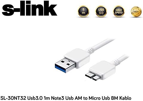 Alternative view of SL-30NT32 Usb3.0 1m Note3/S5 Usb AM to Micto Usb BM Kablo