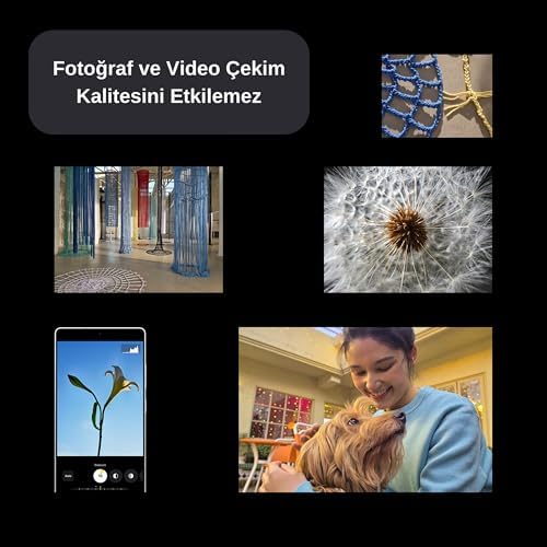 Safir Temperli Kamera Lens Koruyucu, Galaxy S24 Ultra ile Uyumlu (Titanyum Siyah) - Görsel 2