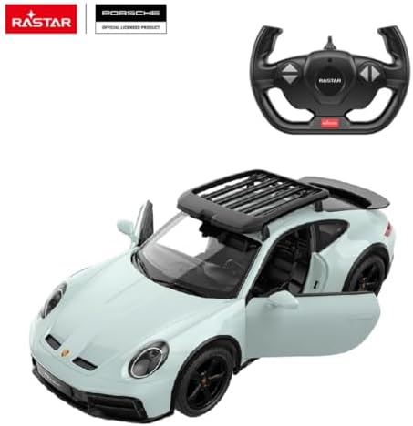 Rastar 1:14 Porsche 911 Dakar Uzaktan Kumandalı Araba 2.4GHz Kesintisiz Frekans Elle Açılır Kapanır Kapılı Çıkarılabilir Tavan Raflı 29 cm Orijinal Off-Road Yarış Oyuncak Araba 3 Yaş ve Üzeri - Görsel 2