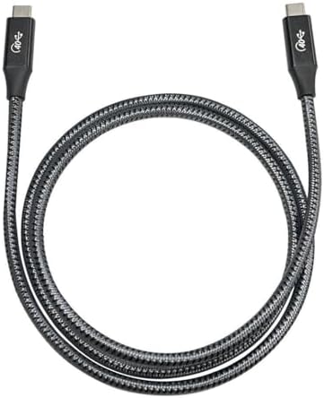 Action Thunderbolt 4 Type C Kablo 100 W PD Şarj 1.8 Metre 40 Gbps Veri ve Görüntü Aktarım Kablosu Örgülü Kablo TH02 - Görsel 3