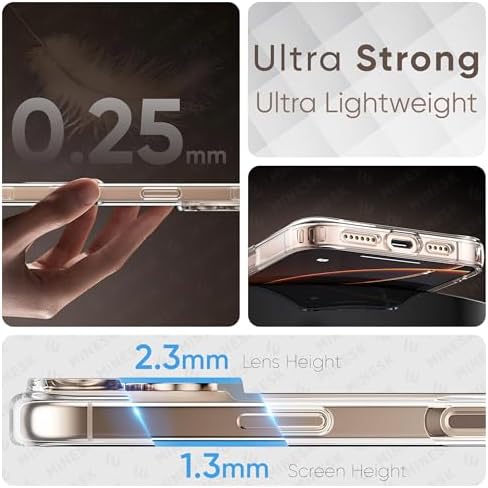 Alternative view of iPhone 17 Pro Max için Origin Serisi Premium Kalite Magsafe ile Uyumlu Kılıf Crystal Clear Super Şeffaf Materyal ve İnceltilmiş 3D Gerçek Manyetik Çember (17 Pro Max)