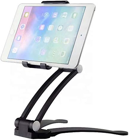 Alternative view of 2-İn-1 Fonksiyonlu 5.1-12 İnch Tablet-Telefon tutacağı Mutfak Masaüstü Dolap Duvar Montaj Tutucu Standı Siyah