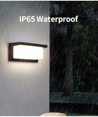 Alternative view of Bahçe Aydınlatması Led Işık 25cm E27 Duylu Zita Ultra Şapkalı Bahçe Duvar Aplik Su Geçirmez