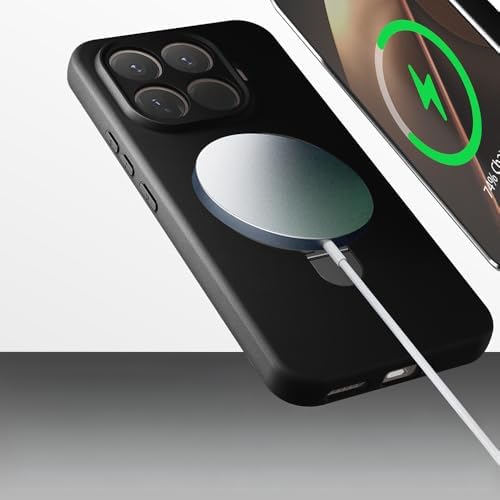 Xiaomi 15T Pro ile uyumlu Kılıf MagSafe ile uyumlu Z-Samara Kapak Wireless Şarj Özellikli Stand Olabilen Xiaomi 15T Pro kilif Titanyum-Gri - Görsel 3