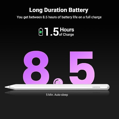 Alternative view of iPad için Kalem Manyetik Kablosuz Şarj 2. Nesil Eğim Hassasiyeti Palm Reddetme Güç Ekranlı Kalem iPad Pro 11 inç 4/3/2/1, iPad Pro 12,9 inç 6/5/4/3, iPad Air 4/5, iPad Mini için