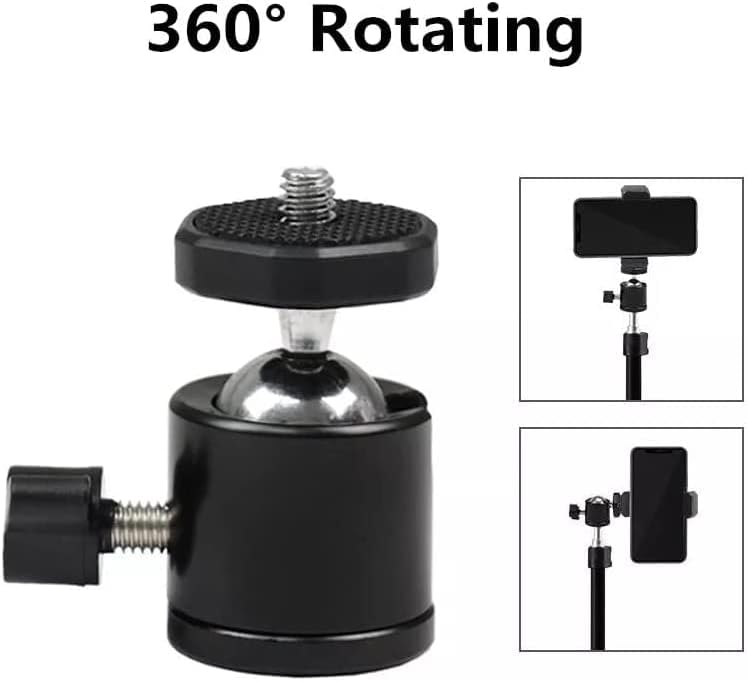 Tripod 90° Yönlendirme Aparatı 360 Derece Dönebilen Başlık Tüm Tripodlara Uyumlu Metal Mafsal Aparatı - Görsel 3