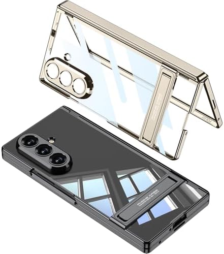 Alternative view of Senon Galaxy Z Fold 7 Kılıf Kamera Korumalı Şeffaf Tasarımlı Zore Lego Standlı Kapak (Gümüş)