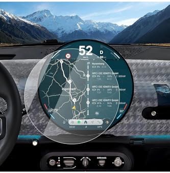 Mini Cooper/Countryman ile uyumlu 2024 2025 Navigasyon ve Bilgi Ekranı 9H Nano Ekran Koruyucu - Görsel 3