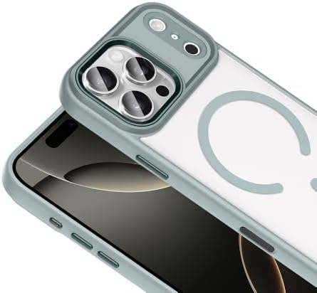 Senon Apple iPhone 17 Pro Max İçin Kılıf Magsafe Uyumlu Şarj Özellikli Zore Krom M-safe Silikon Kapak (Gri) - Görsel 3