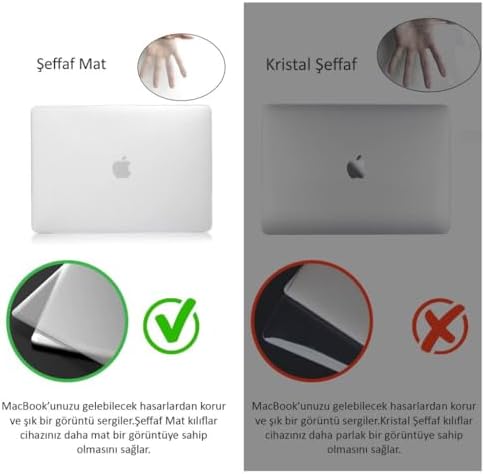 Alternative view of MacBook Pro 13 İnç Kılıf A1425 A1502 Uyumlu Sert Kapak Hard Case Koruyucu Retina 13 İnç Laptop Kılıfı Çizilme ve Darbelere Dayanıklı İnce Hafif Tam Korumalı Kapak Siyah