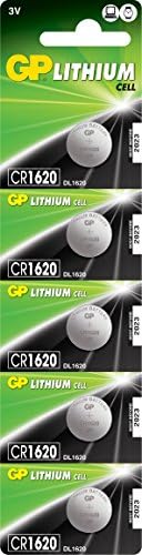 Alternative view of GP B atteries CR1620 1620 Boy Lityum Düğme Pil, 3 Volt, 5'li Kart, Gri