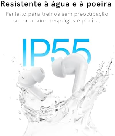 Bass BP1 Pro ANC Kablosuz Kulaklık 6 Mikrofon IP55 55 Saat Beyaz